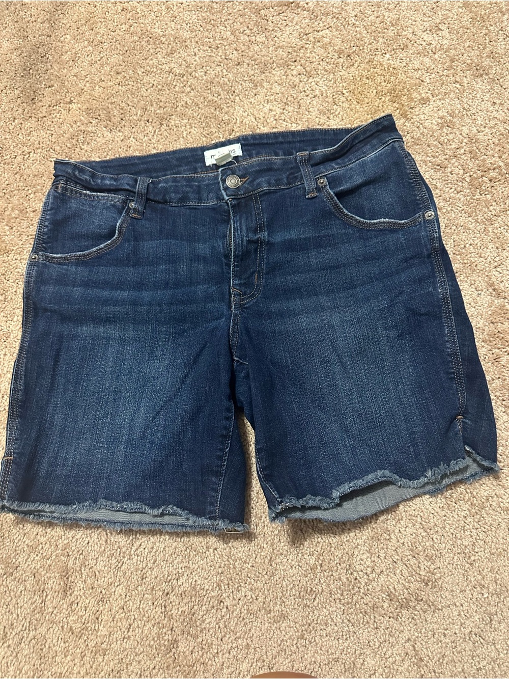 Maurices Dark Blue Denim Cutoff Shorts
